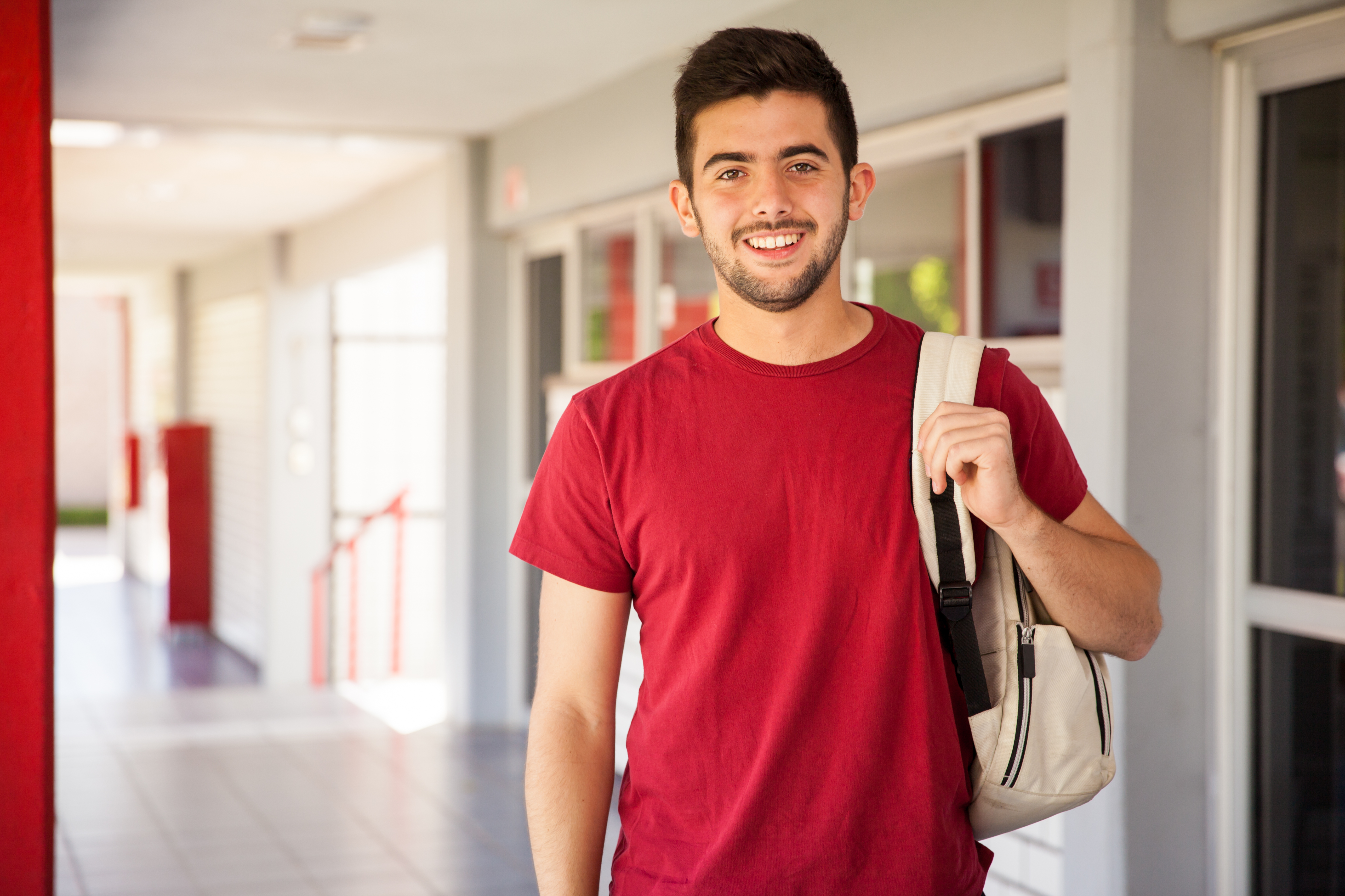 Estudante em ambiente de aprendizado